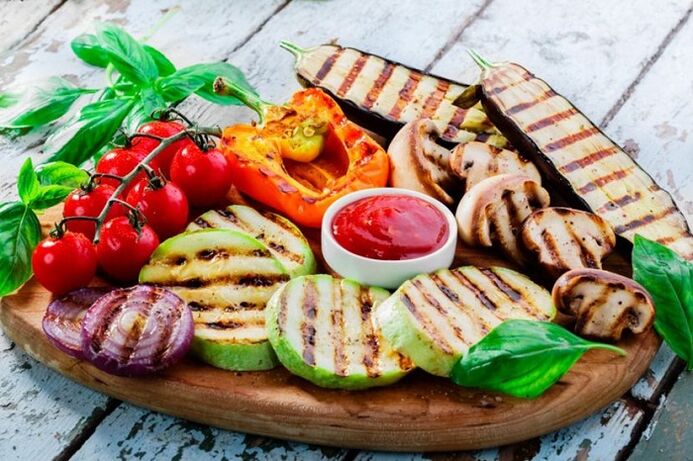 légumes grillés pour perdre du poids